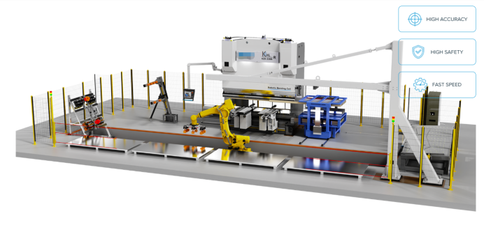 Automated Robotic Bending for 1,200 mm Sheet Metal Panels